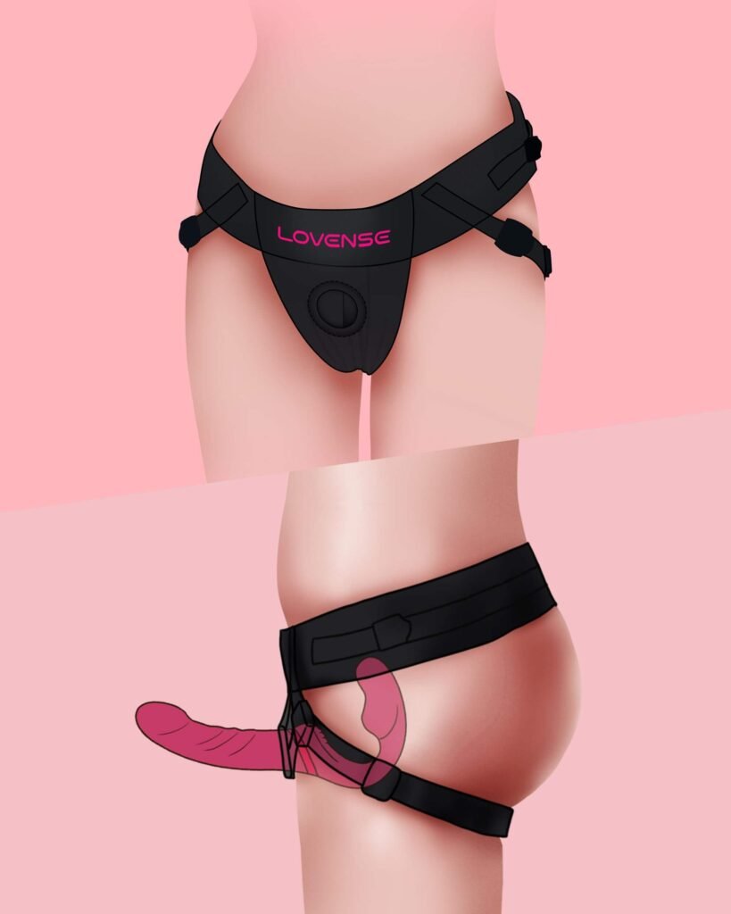 a strapless design of sex straps