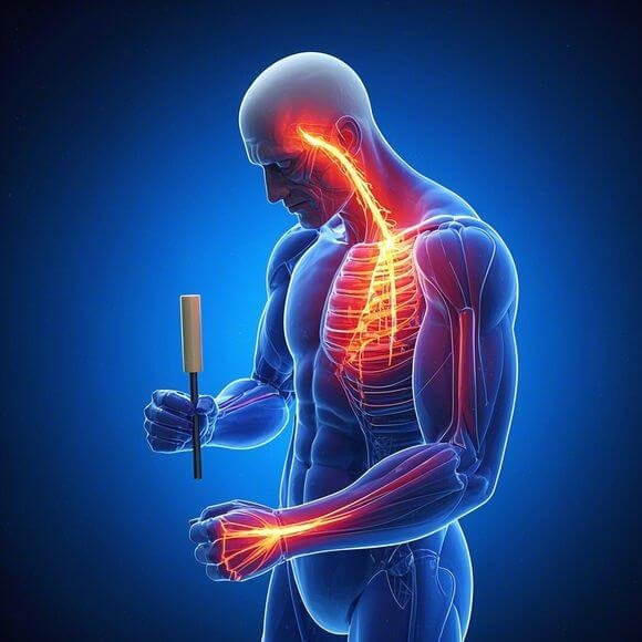 Prolonged pressure on nerves (e.g., from sitting or repetitive motions) can trigger spontaneous signals.