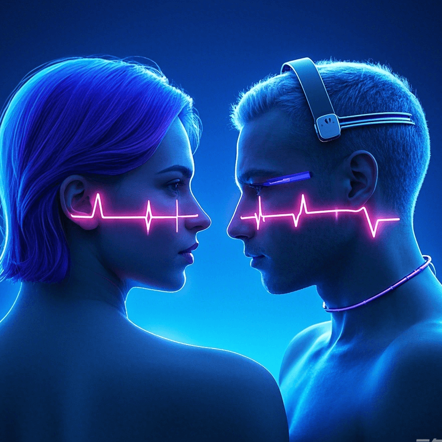 partners can share real-time data on each other's physiological arousal with adult toys