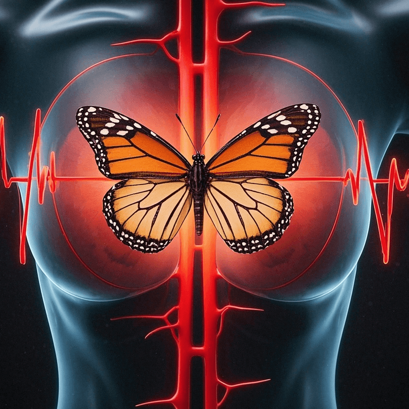 When the sympathetic nerves quietly pluck the strings due to stress or excitement, the blood vessels and smooth muscles in the breasts may resonate with them, and this micro-flutter of 8-12 times per second is like a butterfly vibrating its wings, which is both real and difficult to capture.