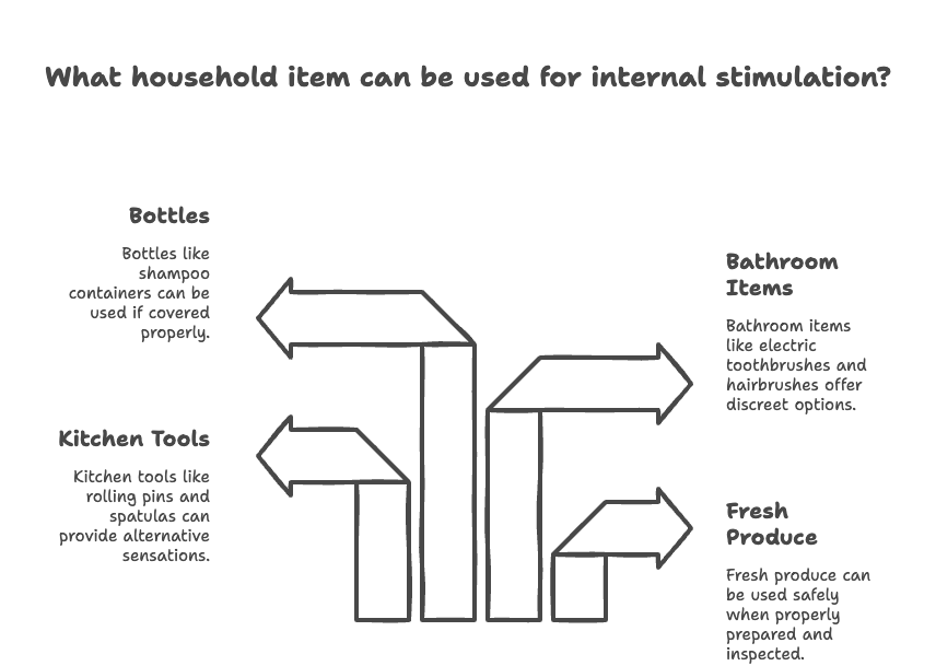 What household item can be used for internal stimulation?