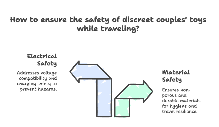 How to ensure the safety of discreet couples' toys while traveling?
